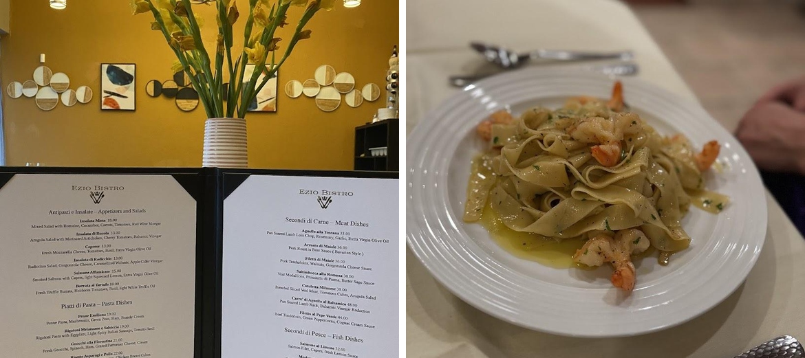 Ezio Bistro Menu