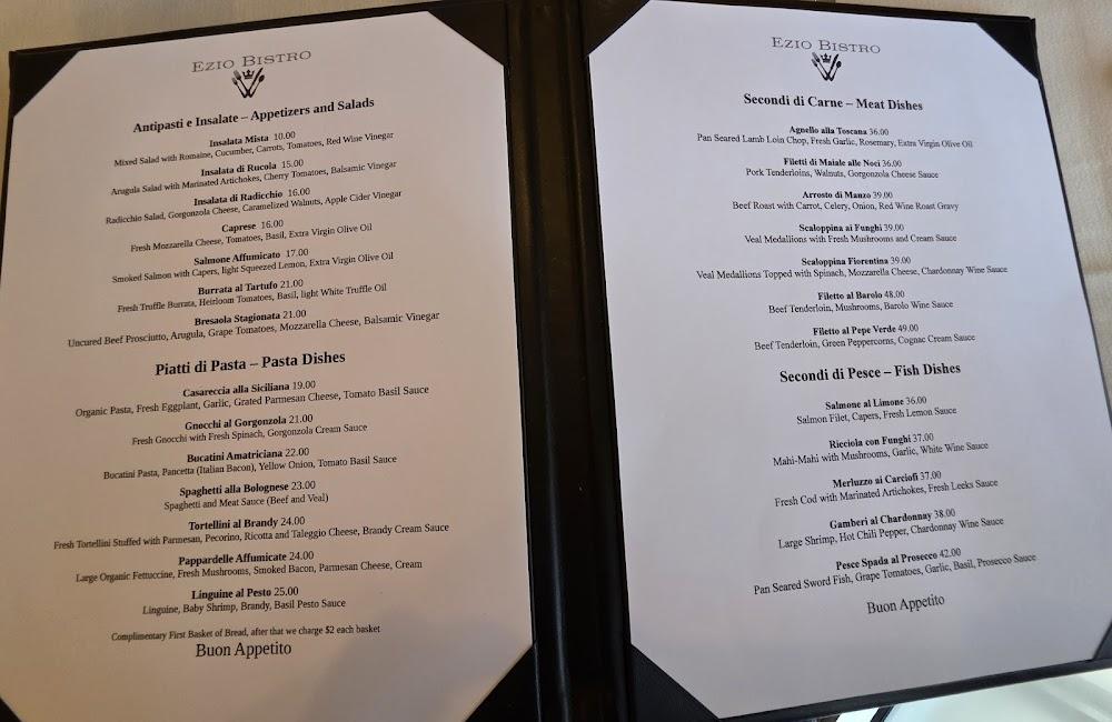 Ezio Bistro Menu image 2