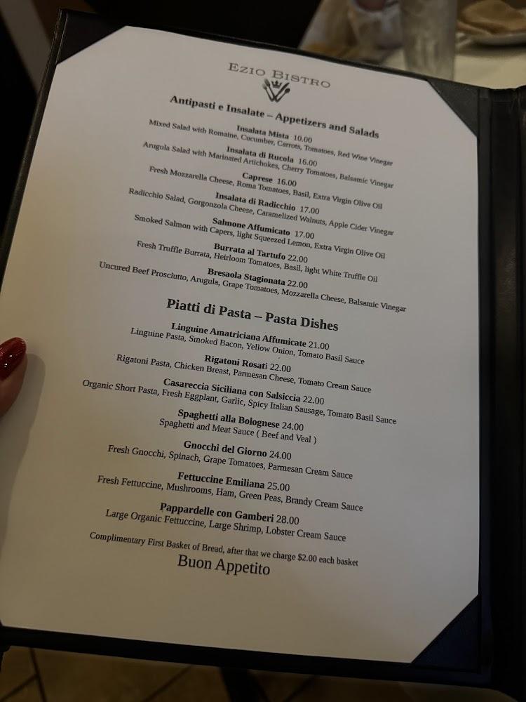 Ezio Bistro Menu image 3